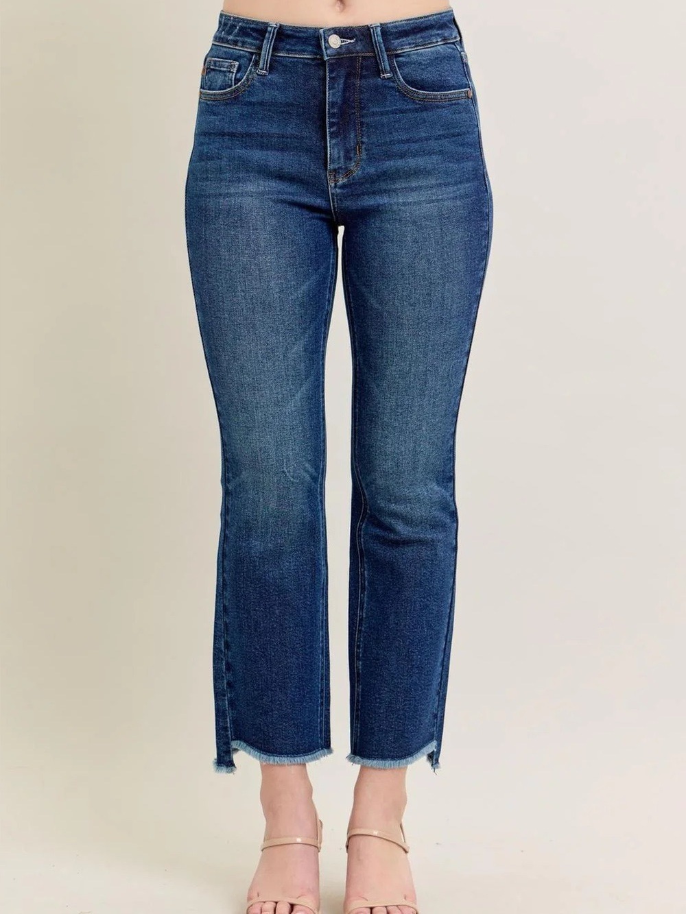 Judy Blue High Waist Dark Blue Wash Kick Flare Denim Jeans 11/30 NWT - Picture 2 of 10